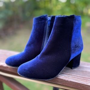 Steve Madden Velvet Ankle Booties